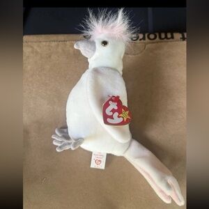 Ty Beanie Baby Kuku the Cockatoo 1997 Retired PVC Pellets w/ Tags
